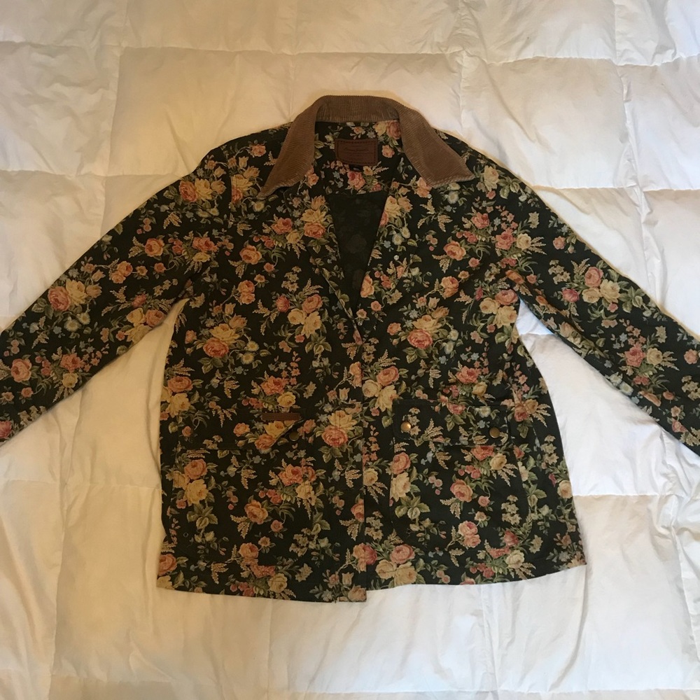 Lauren Jeans Co. Floral Denim Jacket